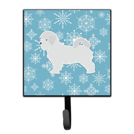 Carolines Treasures Winter Snowflake Maltese Leash or Key Holder BB3536SH4